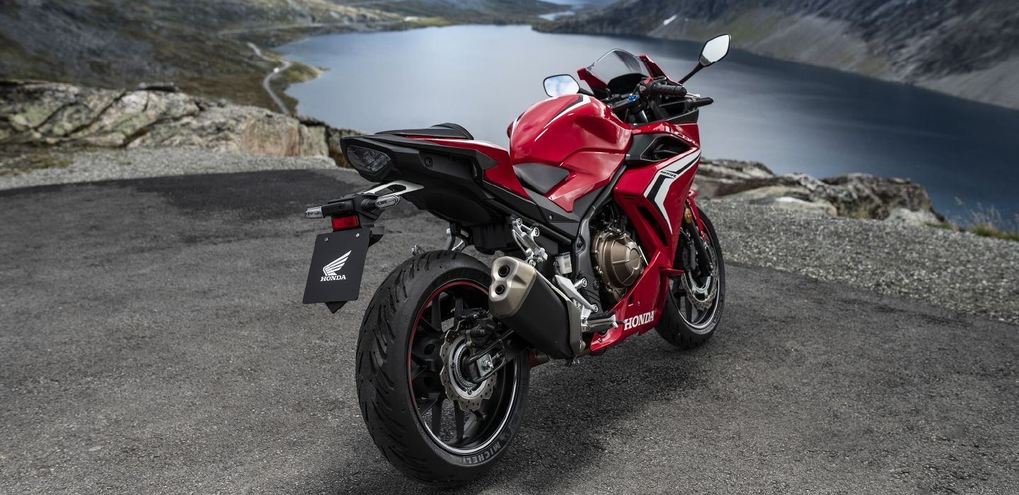 2020 honda cbr400r rear 3 quarter aea7