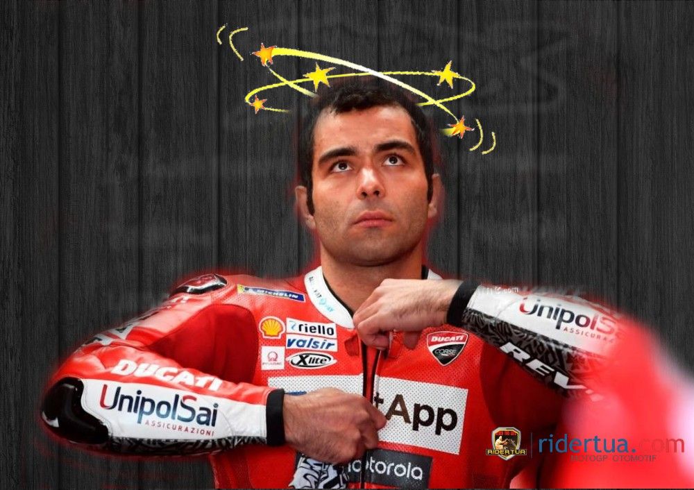 Petrucci 'Menangis' dan Sakit Perut, Dovizioso Tertawa 2 Danilo Petrucci - seeing stars- pusing