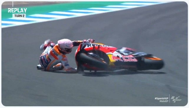 Hasil FP2 MotoGP Jerez: Dua Satelit Yamaha Semakin Di Depan! 1 Duo Marquez jatuh