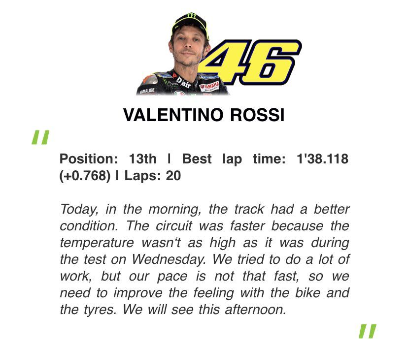 Ini Alasan Valentino Rossi Setelah FP1 di Posisi-13 2 Rossi FP1