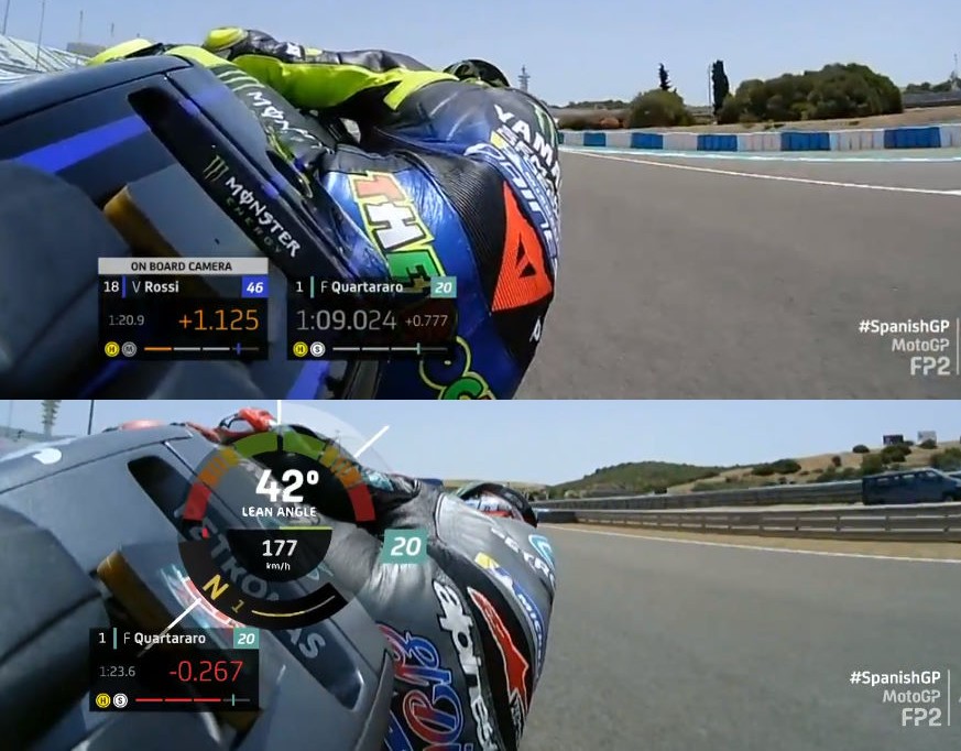 Menolak Disalahkan Michelin, David Munoz Membela Rossi, Bukan Gaya Balap Valentino yang Salah! 4 Sudut kemiringan Rossi saat seri Jerez