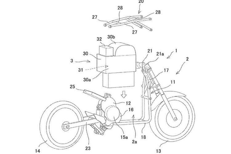 Sistem Tukar Baterai Sudah Dipatenkan Kawasaki 1 battery swap kawasaki endeavor