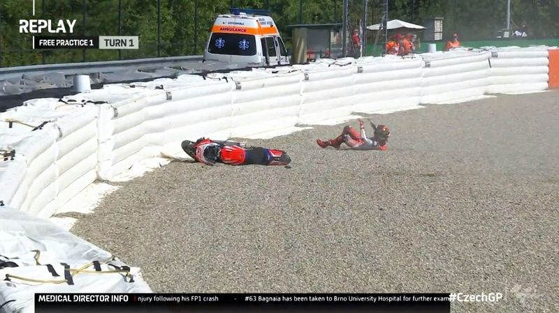 Francesco Bagnaia crash 1