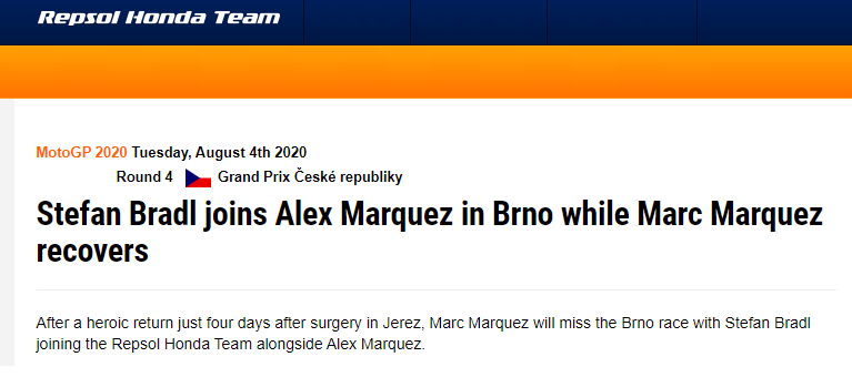 Resmi Stefan Bradl Gantikan Marquez, 3 Nol Poin buat Marc 1 Stefan Bradl gantikan Marc Marquez