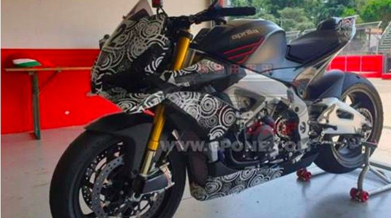 Aprilia garap Tuono V4 terbaru beserta spyshot ini