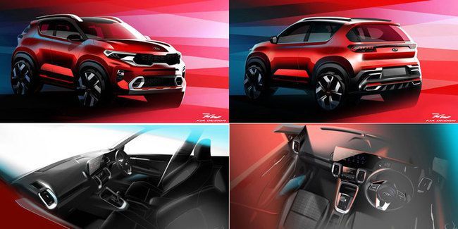 Bocoran Interior Kia Sonet, Sporty dan Berkelas ! 1 kia sonet overall