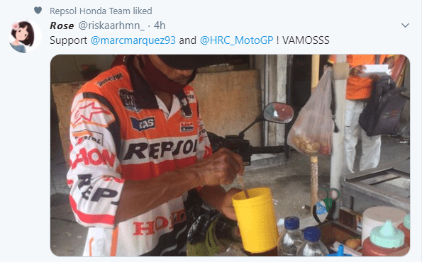 Unik: Penjual Pentol Fans Honda Repsol 1 Repsol Pentol Goreng