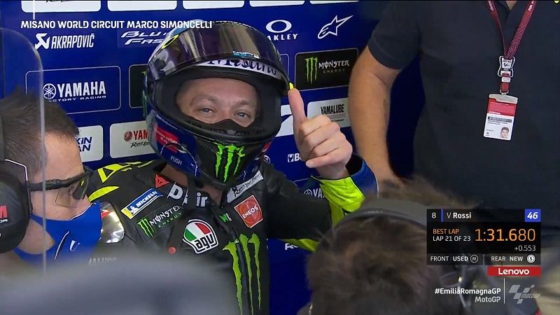 Hasil FP3 MotoGP Emilia Romagna: Pecco -1, Rossi-6 1 Rossi Lolos FP3
