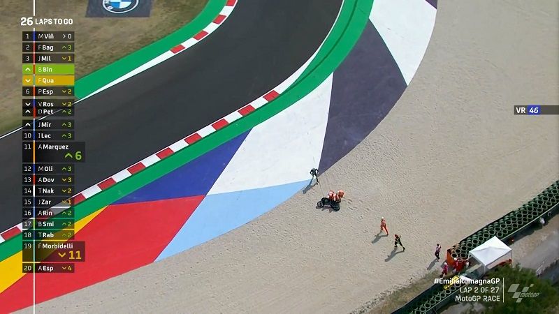 Valentino Rossi: Itu Salah Saya, Itulah Balapan! 2 Valentino Rossi 46 Crash Misano