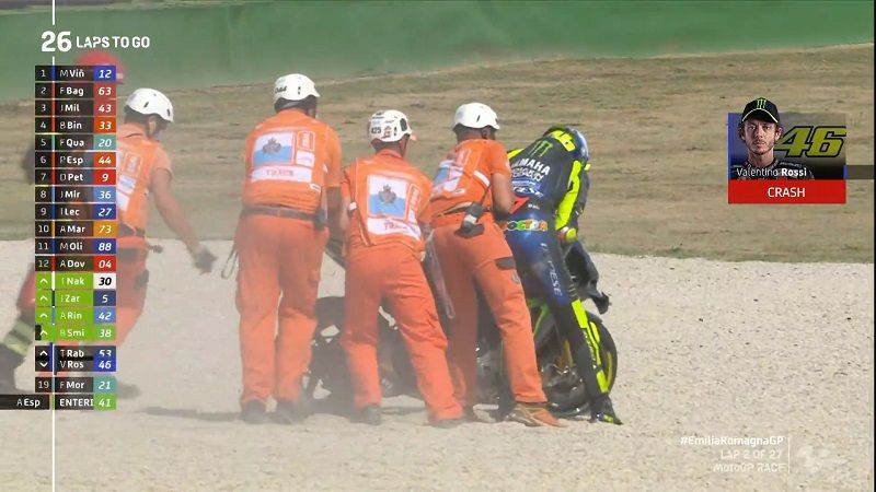 Valentino Rossi: Itu Salah Saya, Itulah Balapan! 1 Valentino Rossi 46 Crash