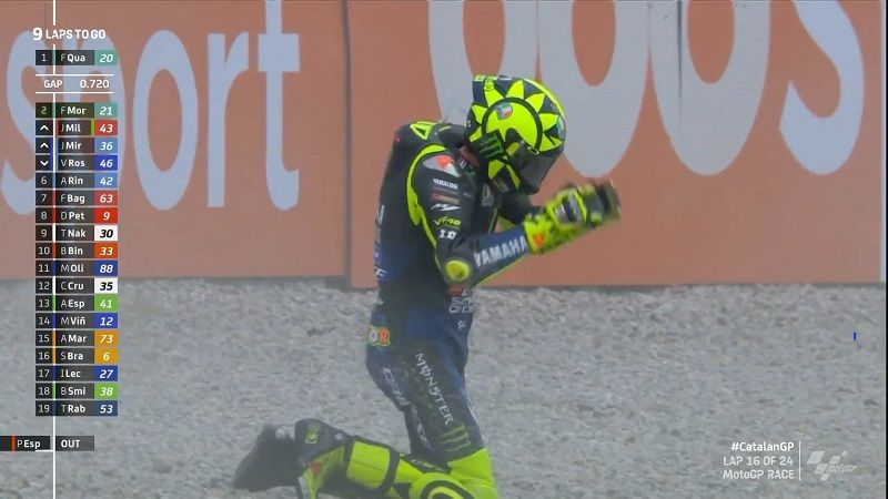 Valentino Rossi: Saya Bisa Menang di Catalunya 1 Valentino Rossi crash