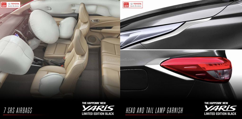 Toyota Yaris Black Edition di India