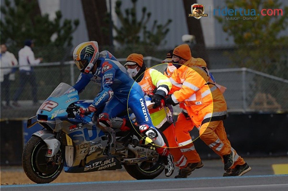 Tragedi Motor Suzuki Rins Tersangkut Tali! Salah Siapa? 5 Alex rins Tersangkut Tali 1