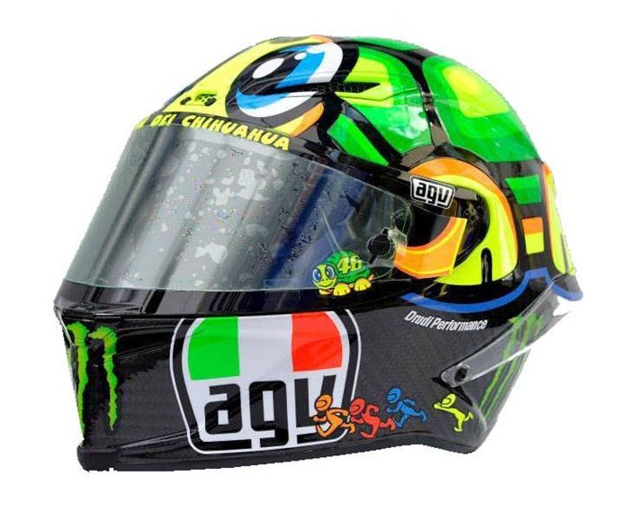 Maskot Kura-kura Ninja Rossi Lebih Tua dari Nomor 46, Matahari dan Bulan! 4 Helm MotoGP Mugello 2013 milik Valentino Rossi