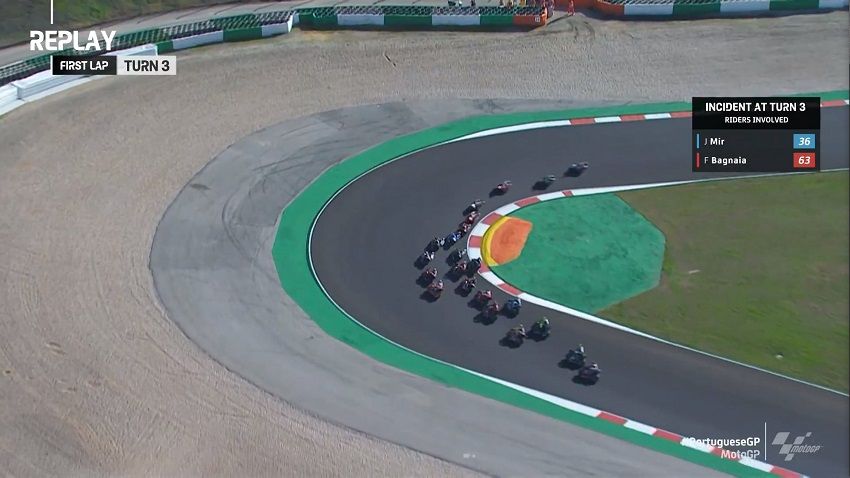 Gentle! Akui Terlalu Agresif Joan Mir Minta Maaf pada Bagnaia 1 kesakitan bagnaia 1