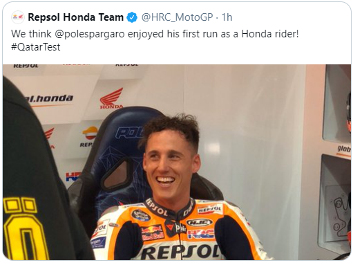Beda Wajah Pol Espargaro dan Lorenzo Saat Pertama Kali Kendarai RC213V 5 HRC