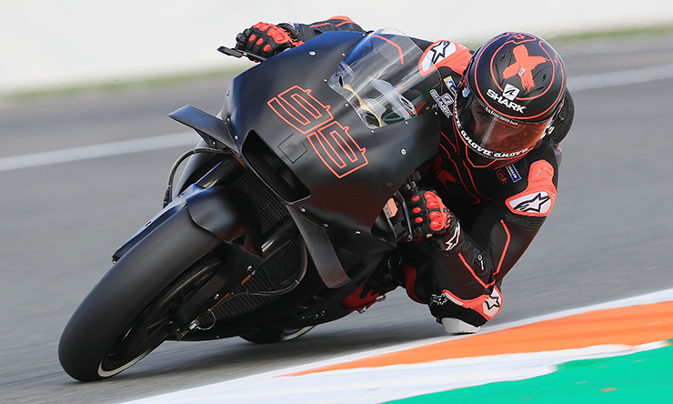 Beda Wajah Pol Espargaro dan Lorenzo Saat Pertama Kali Kendarai RC213V 4 Lorenzo Valencia MotoGP tests November 2018