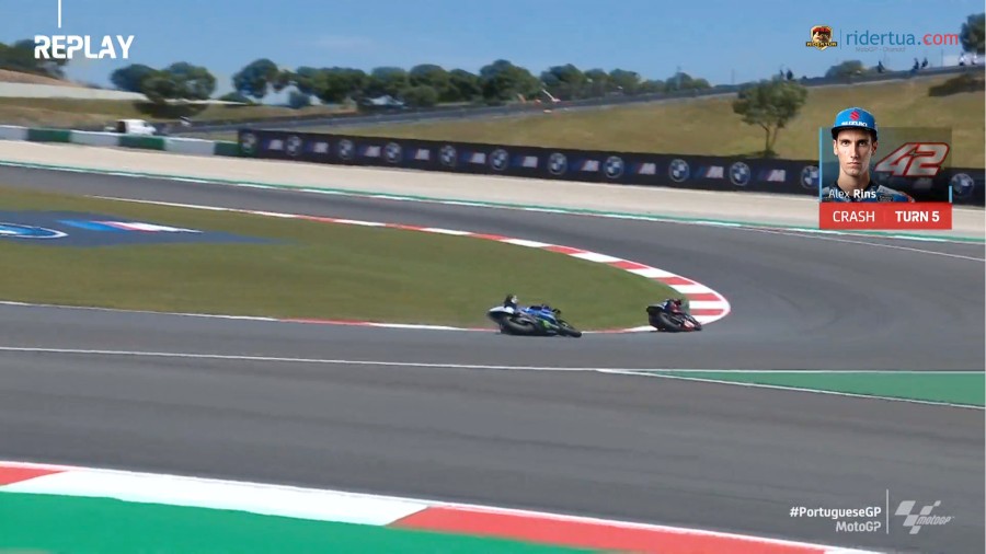 Ingat..! Mau Juara Dunia? Alex Rins Harus 'Sekonsisten' Joan Mir 1 Alex Rins Crash Portugal