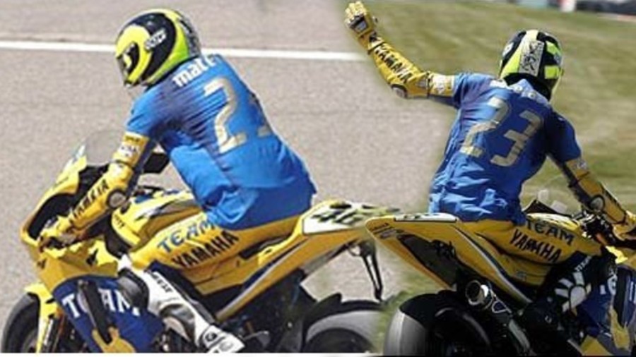 Valentino Rossi Marco Materazzi GP Sachsenring 2006
