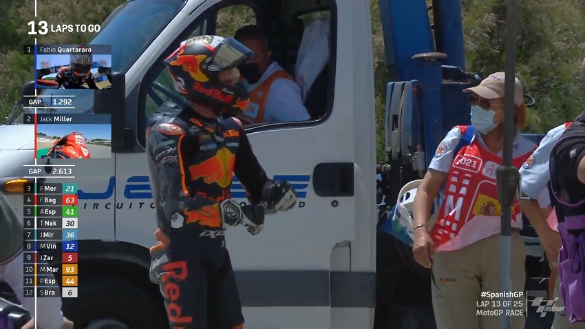 Brad Binder Crash