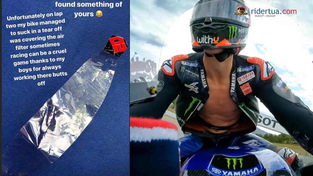 Luca Marini : Membuang 'Plastik' Tear-off di Grid Start Berbahaya... Kami Harus Bicara dengan Komisi keselamatan 2 Tear Off Fabio Quartararo