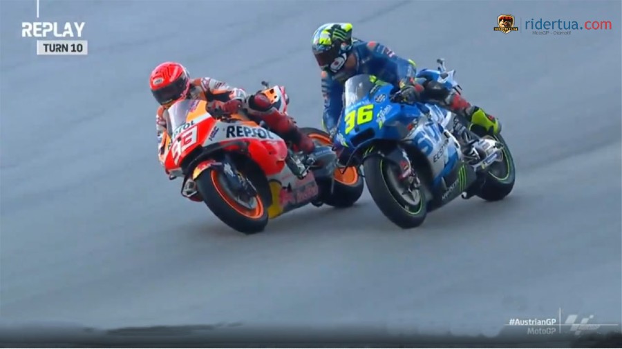 Tahan Amarah, Mir: Manuver Marquez Tak Perlu! 1 Mir Marquez clash 3