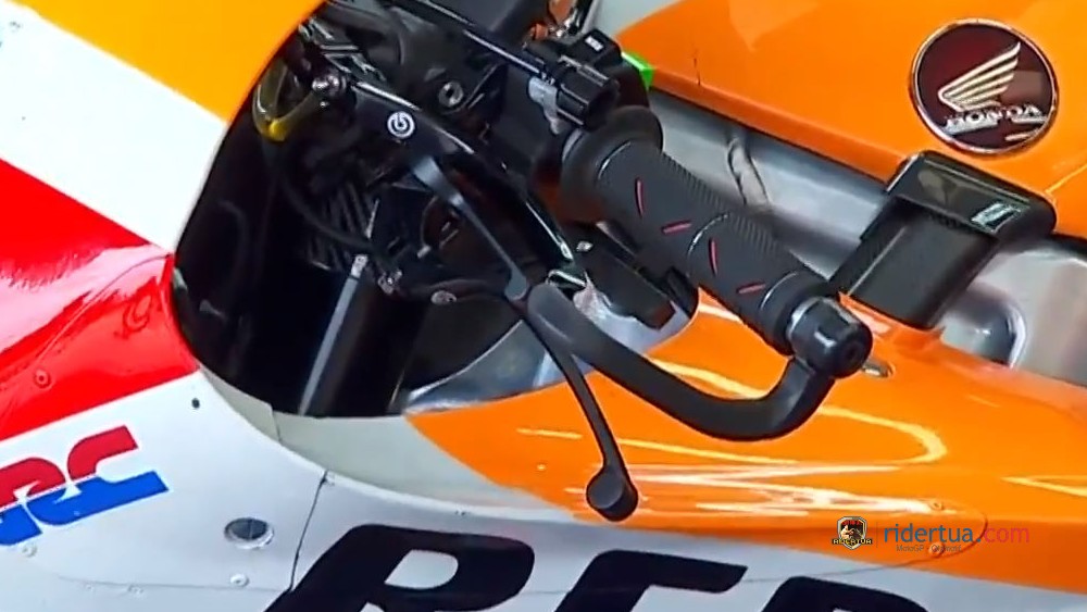 Setang kiri Marc Marquez rem skutik scooter