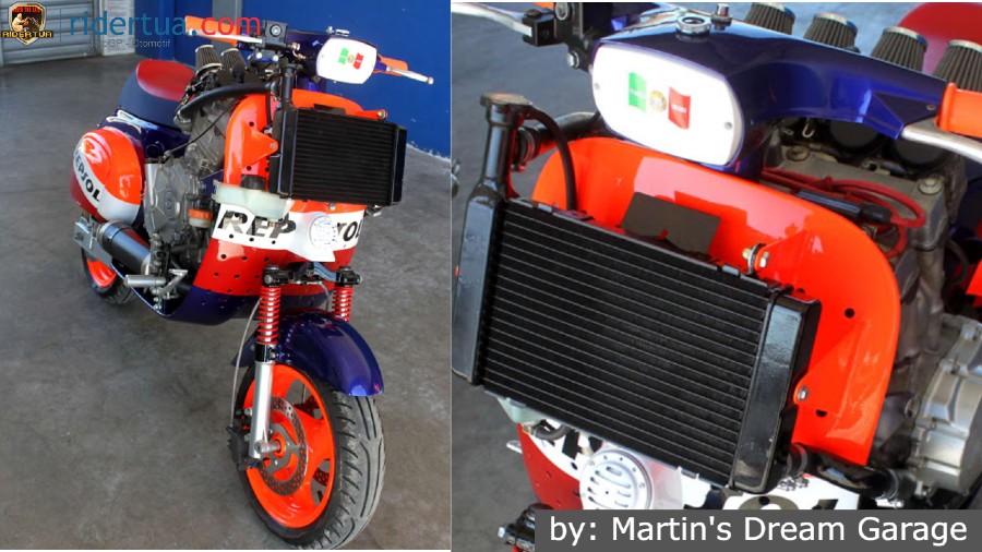 Siapa yang Sanggup Menjinakkan Motor Ini? 2 Vespa Repsol 1000cc