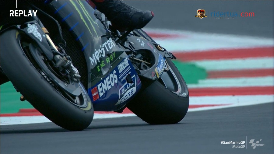 Jika Ditambah 1 Lap Lagi Apakah Quartararo Bisa Menang? Ini Jawabnya! 1 Ban Quartararo Misano 1