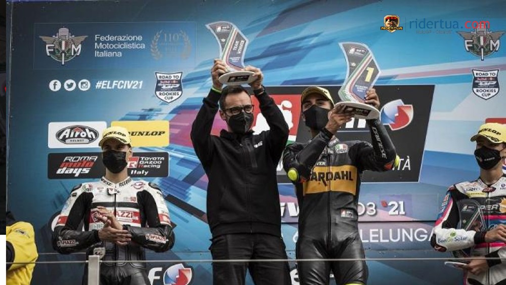Bardhal VR46: Elia Bartolini Juara Moto3 CIV Italia 1 Elia Bartolini Team Bardahl VR46 Riders Academy