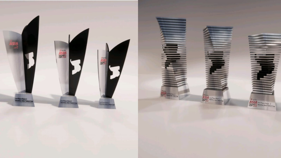 Bentuk Piala Balapan Pertama Sirkuit Mandalika 1 Mandalika Piala1