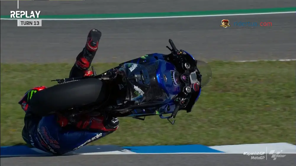 Fabio Quartararo Crash 3