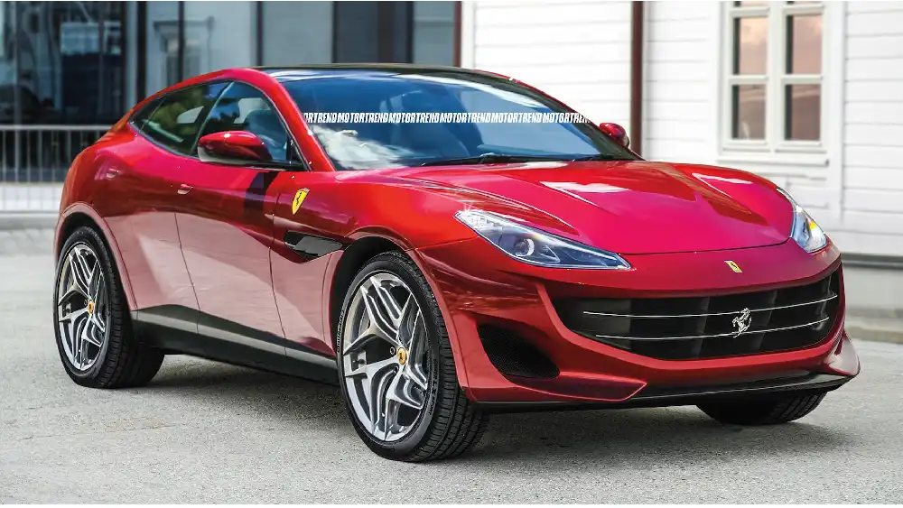 Mobil SUV Ferrari Bakal Menggendong Mesin V12! 1 Ferrari Purosangue Render MotorTrend