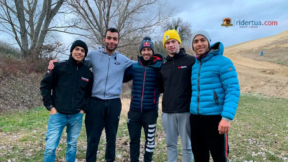 Michael Rinaldi Selalu Mendapat 'Nasihat' dari Andrea Dovizioso 2 Michael Rinaldi - Danilo Petrucci - Andrea Dovizioso - Alessandro Zaccone - Enea Bastianini