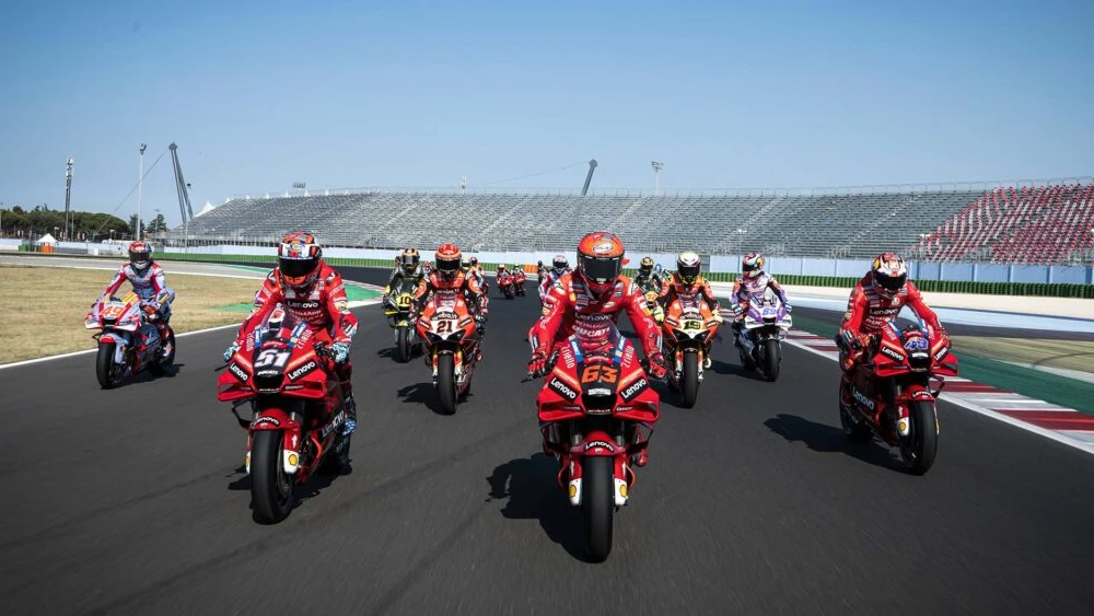 Pecco Bagnaia dkk akan Tampil di Lenovo Race of Champions 1 World Ducati Week 2022