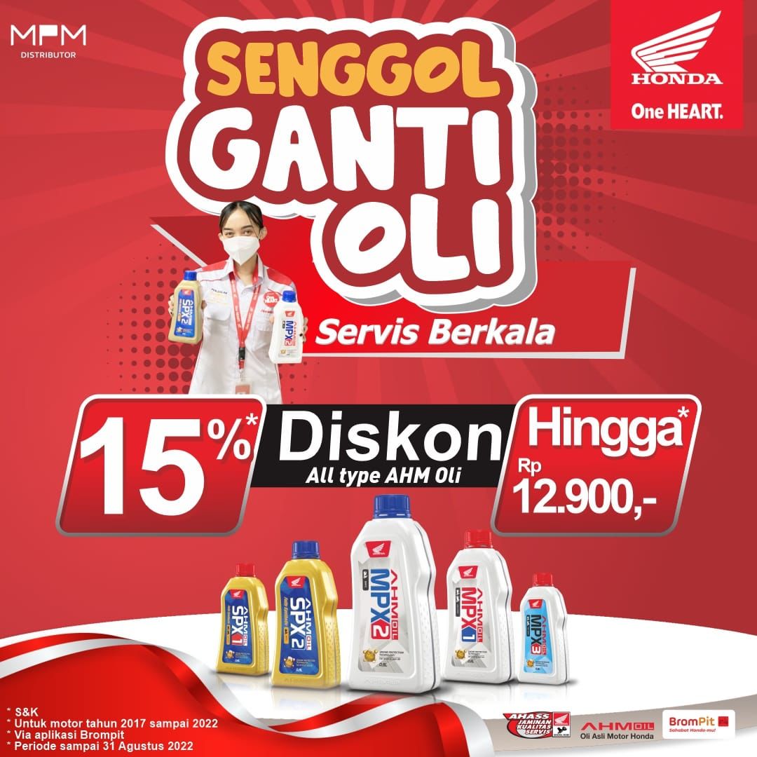 MPM Honda Jatim Hadirkan Diskon Spesial Merdeka Bersama AHASS 2 Merdeka Bersama AHASS MPM Honda Jatim1