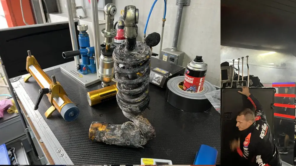 Kebakaran di Paddock Tim Marc VDS Moto2 di Motegi, Terima Kasih Kru Suzuki 1 Kebakaran Paddock MotoGP 1
