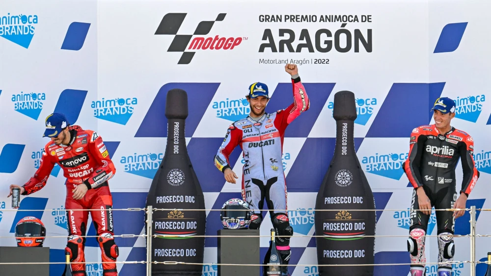 Podium MotoGP Aragon 2022