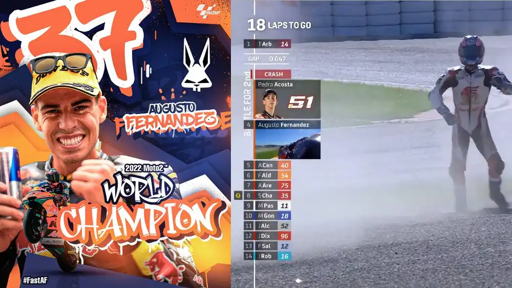 Hasil Race Moto2 Valencia 2022: Augusto Fernandez Juara Dunia 1 Augusto Fernandez