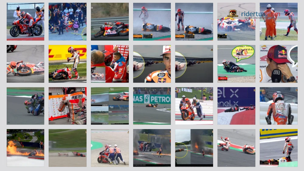 Banyak Crash dan Cedera : 40% Pembalap MotoGP Absen Setidaknya 1 Balapan di Musim 2023 2 Crash MotoGP