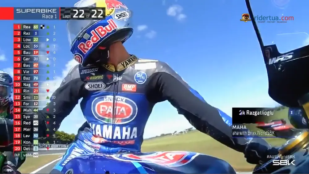Hasil Race 1 WSBK Australia 2022: Rea Menang 1 Hasil Race 1 WSBK Australia 2022 1
