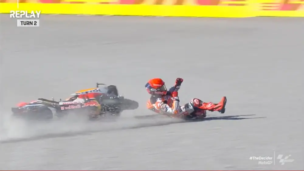 Hasil FP1 MotoGP Valencia 2022: Quartararo Tercepat 1 Marc Marquez Crash