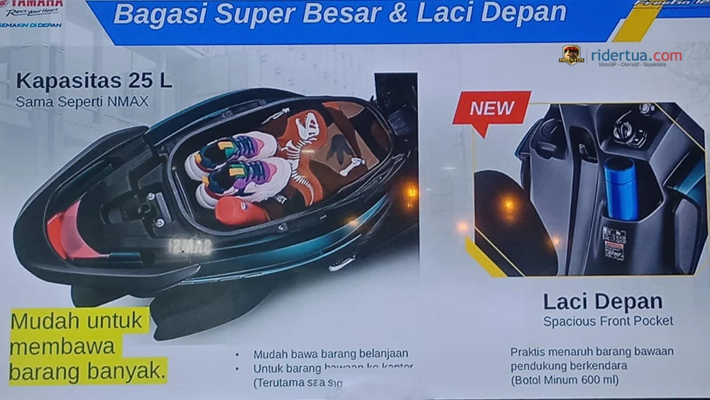 2022 Yamaha New FreeGo 125 Makin Sporty, Bagasi Jumbo, Bikin Melongo! 1 Bagasi Yamaha FreeGo 2022