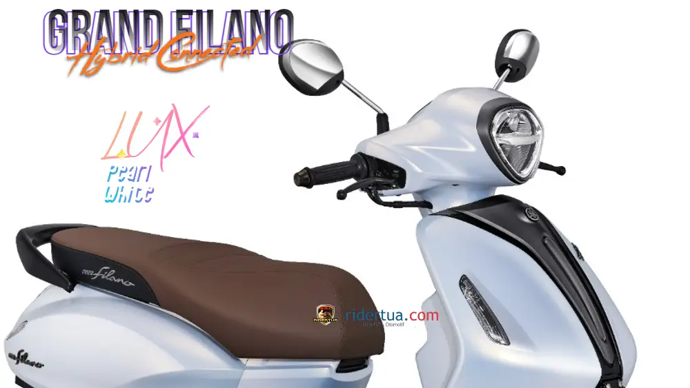 Kejutan Grand Filano Hybrid Connected untuk Warga Malang: Yamaha Classy Motor Show! 1 Yamaha Grand Filano Hybrid Connected LUX Pearl White