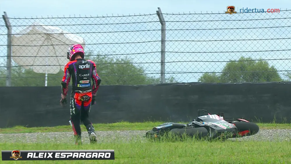 Aleix Espargaro : Diduga Ban Saya Kempes! Aleix Espargaro