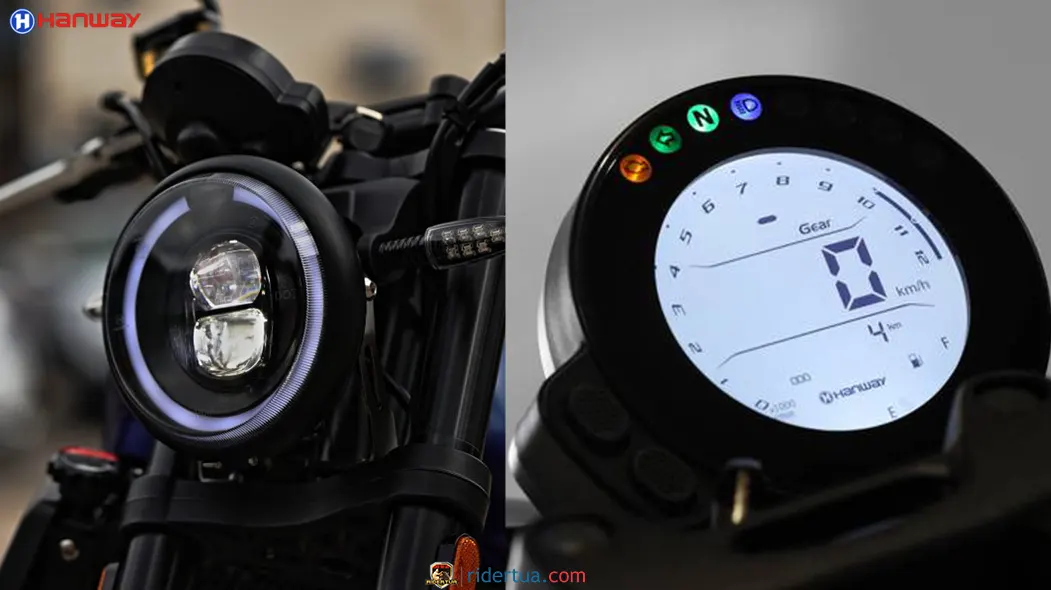 Hanway SC 125 S Headlight & Speedometer Bergaya Neo Retro, Hanway SC 125 S Hadir dengan Tenaga 15HP