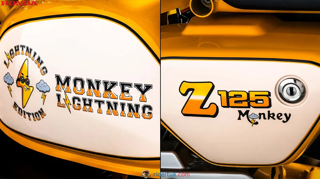 Honda Monkey Lightning Edition Tangki dan Cover Samping Cub House Honda Luncurkan Monkey Lightning Edition di Thailand