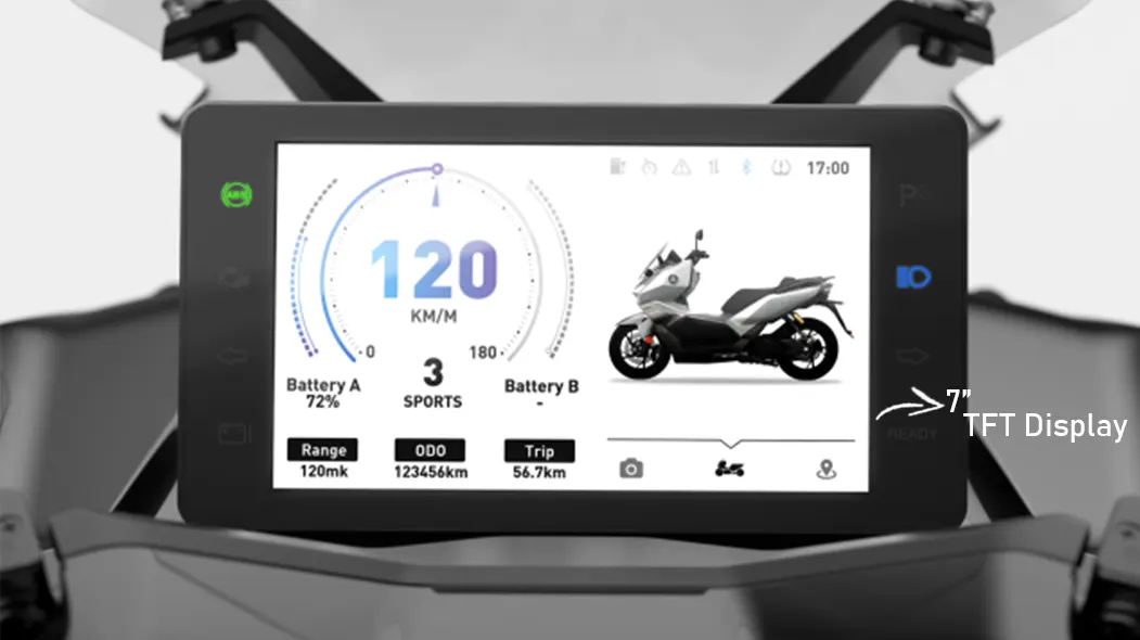 Sarkcyber HC10 Cetus TFT Display Vmoto Luncurkan Merek Barunya Sarkcyber HC10 Cetus Sebagai Skuter Listrik Maxi dari China