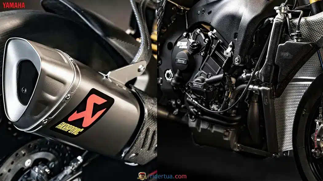 Yamaha YZF R1 GYTR Pro 25th Anniversary Run Muffler & Engine Detail Ludes Terjual! Edisi Terbatas dari Yamaha R1 GYTR Pro 25th Anniversary Run