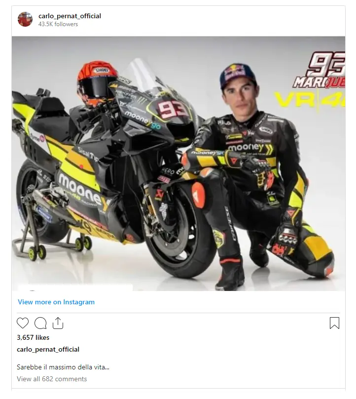 Marc Marquez Pindah Tim Rossi VR46..? 1 carlo pernat - marc marquez